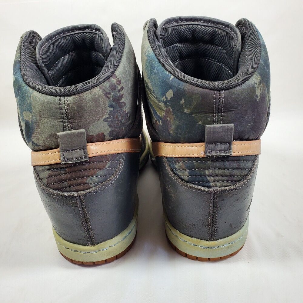 Nike Dunk Sky High Liberty Of London Women's Size 8 Wedge Shoes Midnight Fog - Picture 6 of 8